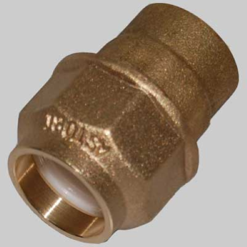 RACCORDO DIRITTO FEMMINA ANELLO RESINA - 50 X 11/2