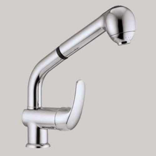 MISCELATORE LAVELLO CUCINA DOCCIA ESTRAIBILE - CROMO
