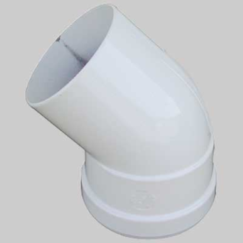 CURVA 45° CON GUARNIZIONE DOPPIO LABBRO - Ø 80 M/F