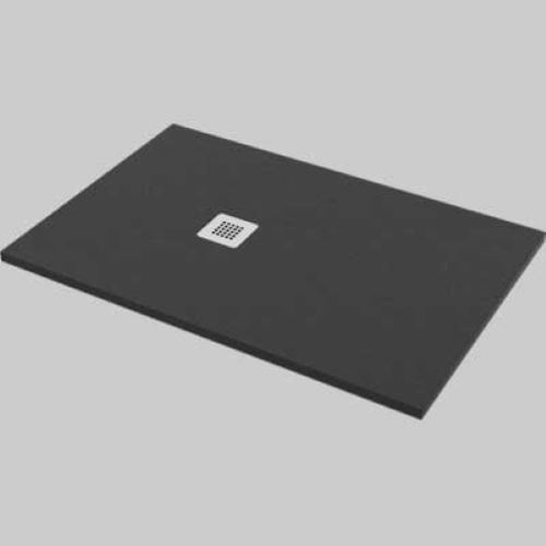 PIATTO DOCCIA 80X100 RETTANGOLARE EFFETTO PIETRA ANTRACITE