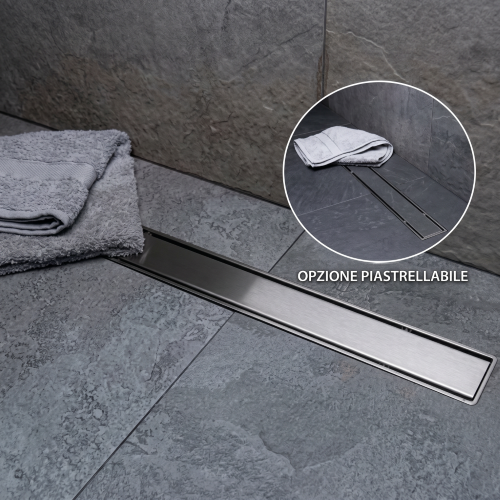 CANALETTA PER DOCCIA COMPACT LINE PROMO cm 55 uscita dm 50