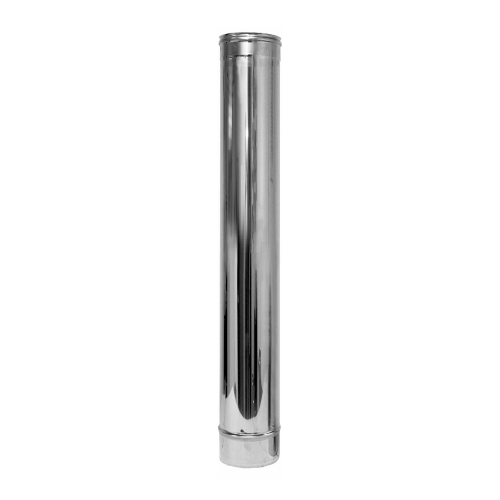 CANNA FUMARIA ACCIAIO INOX ELEMENTO DIRITTO L:1000 MM. 120