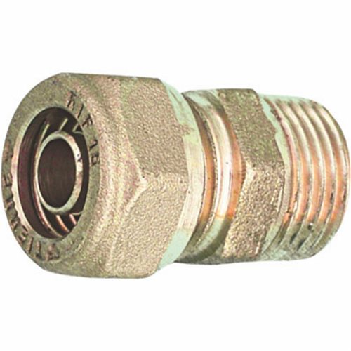 RACCORDO DIRITTO MASCHIO PER TUBO COBRA-PEX 1/2 x 18 S. 2,5