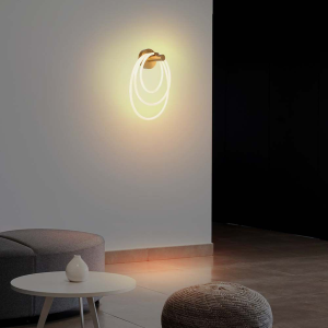 37W LED DESIGNER WALL LAMP 35*18*50CM GOLD 3000K