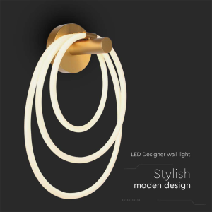 37W LED DESIGNER WALL LAMP 35*18*50CM GOLD 3000K