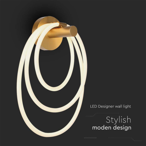 37W LED DESIGNER WALL LAMP 35*18*50CM GOLD 3000K