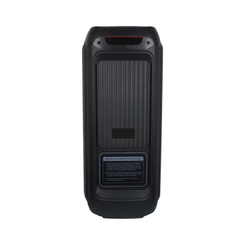 40W RECHARGEABLE SPEAKER WITH ONE WIRED MICROPHONE RF CONTROL & HANDLE 2*8 INCH