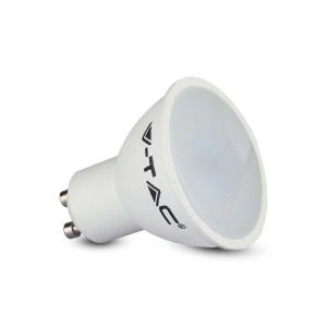 LED SPOTLIGHT 4.5W GU10 SMD WHITE PLASTIC MILKY COVER 3000K