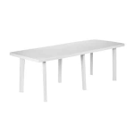 TAVOLO ALLUNGABILE RETTANGOLARE 'TRIO' CM 216X90X72H - COLORE BIANCO