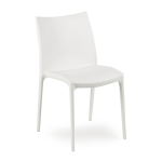 SEDIA IMPILABILE 'MADAM' COLORE BIANCO