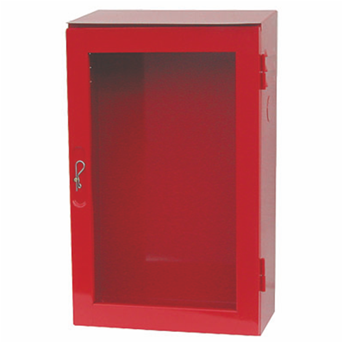 CASSETTA ESTERNA'AIRONE' SIGILLABILE PREVERNICIATA ROSSO H 610 x L 370 x P 210