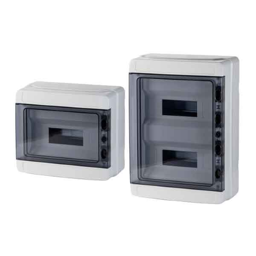 CENTRALINO DA PARETE PER CARTONGESSO C/PORTELLO IP65 18 MODULI - 410X285X143 MM - GRIGIO