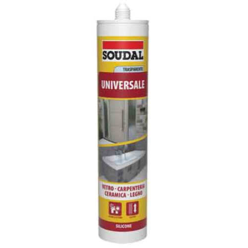SILICONE UNIVERSALE SOUDAL 280 ML - NERO