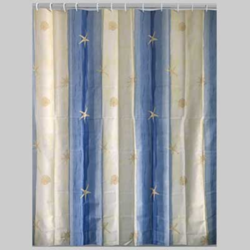TENDA DOCCIA OLTREMARE TESSUTO - 120X200 BEIGE/AZZURRO