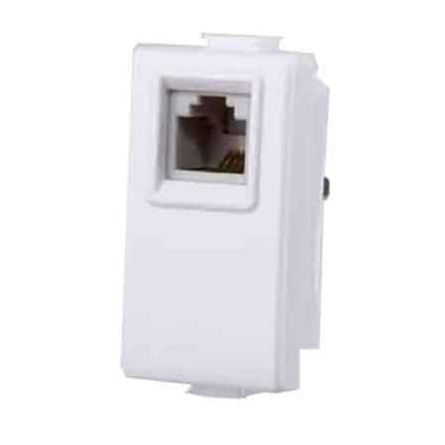 PRESA TELEFONICA RJ11 'SOLAR' PLUG 6/4 COMPATIBILE CON SERIE MATRIX BTICINO