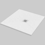 PIATTO DOCCIA 100X100 QUADRATO EFFETTO PIETRA BIANCO 