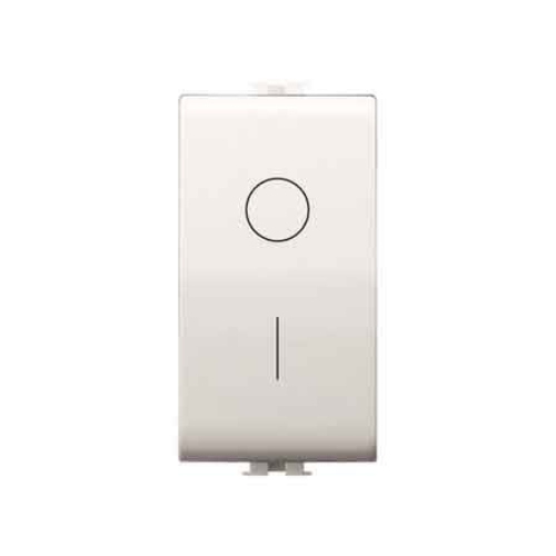 INTERRUTORE BIPOLARE ILLUMINABILE 'EASY' 16AX 250V - BIANCO LAMPADA ESCLUSA COMPATIBILE MATRIX BTICINO