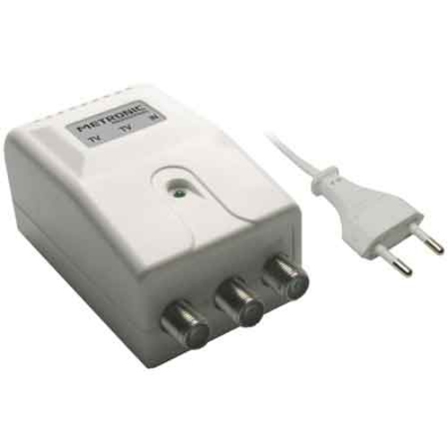 ALIMENTATORE PER AMPLIFICATORE D'ANTENNA 1 INGRESSO - 2 USCITE