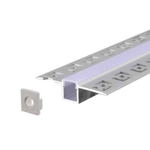 CANALINA PER STRIP LED '5162' 12X13,3 MM - BARRA 2 MT
