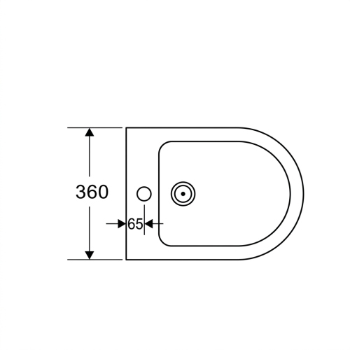 BIDET DA TERRA BIANCO GLOSSY MILOS KARAG