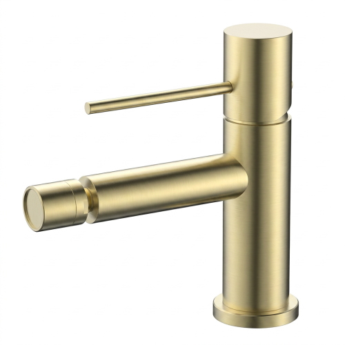 MISCELATORE BIDET ACCIAIO INOX 304 18/10 ORO SPAZZOLATO ARTEMIS KARAG