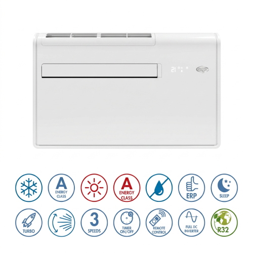 CLIMATIZZATORE MONOBLOCCO APOLLO 12HP 12000 BTU/H INVERTER WIFI CON POMPA DI CALORE R32 – ARGO CLIMA