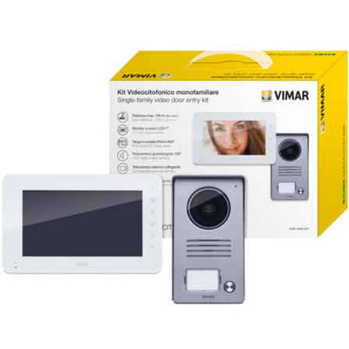KIT VIDEOCITOFONO MONOFAMILIARE 'K40910' VIMAR SCHERMO 7