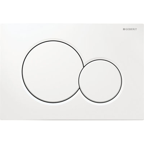 Placca di Comando Geberit Sigma01 – Doppio Tasto – Bianca
