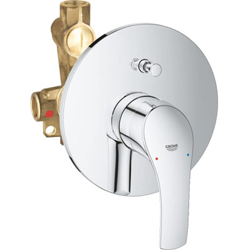 MONOCOMANDO DOCCIA INCASSO CON DEVIATORE EUROSMART NEW Cromo