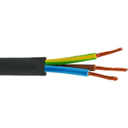 Cavo Tripolare Nero 3 x 1 mm² 