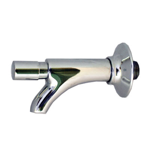 RUBINETTO A PULSANTE SEMPLICE OTTONE CROMATO 1/2