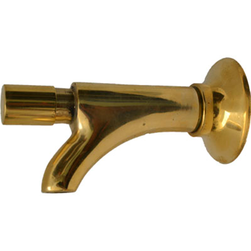 RUBINETTO A PULSANTE SEMPLICE OTTONE GIALLO 1/2