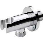 DUPLEX TONDO CON PRESA ACQUA 1/2-1/2 CROMATO