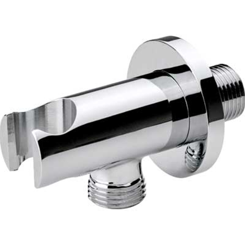 DUPLEX TONDO CON PRESA ACQUA 1/2-1/2 CROMATO