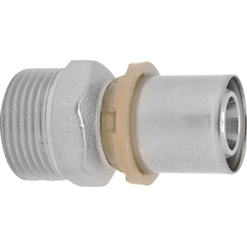 RACCORDO DIRITTO MASCHIO A PRESSARE 20 x 3/4